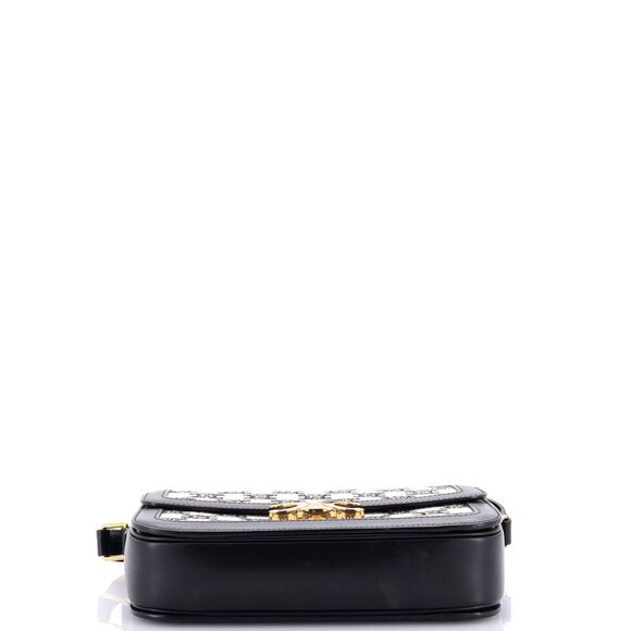 Celine Triomphe Shoulder Bag Triomphe Canvas Medium Black - Picture 4 of 8